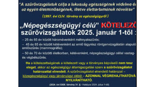 Tényellenőrzés: A kormány NEM kötelezi a felnőtteket három szűrővizsgálatra 2025. január 1-től