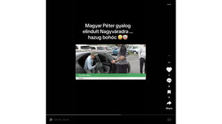 Tényellenőrzés: Egy videó NEM bizonyítja azt, hogy Magyar Péter az "Egymillió lépés" útjának egy részét autóval tette meg