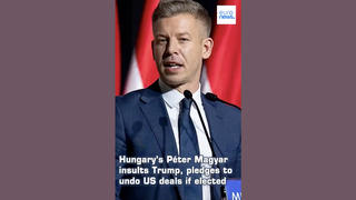 Tényellenőrzés: Magyar Péter NEM nevezte "szenilis nagypapának" Donald Trumpot egy kampányeseményen 